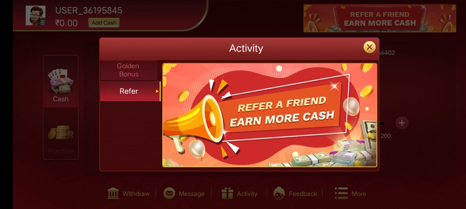 "Rummy Expert" APP IN REFER AND EARN