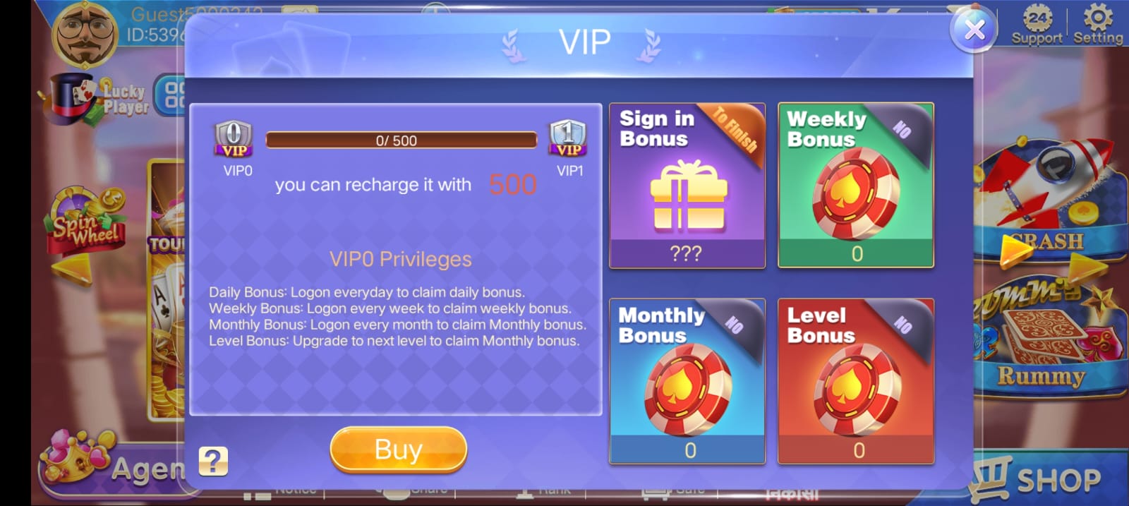 VIP Bonus Program In Teen Patti Party App