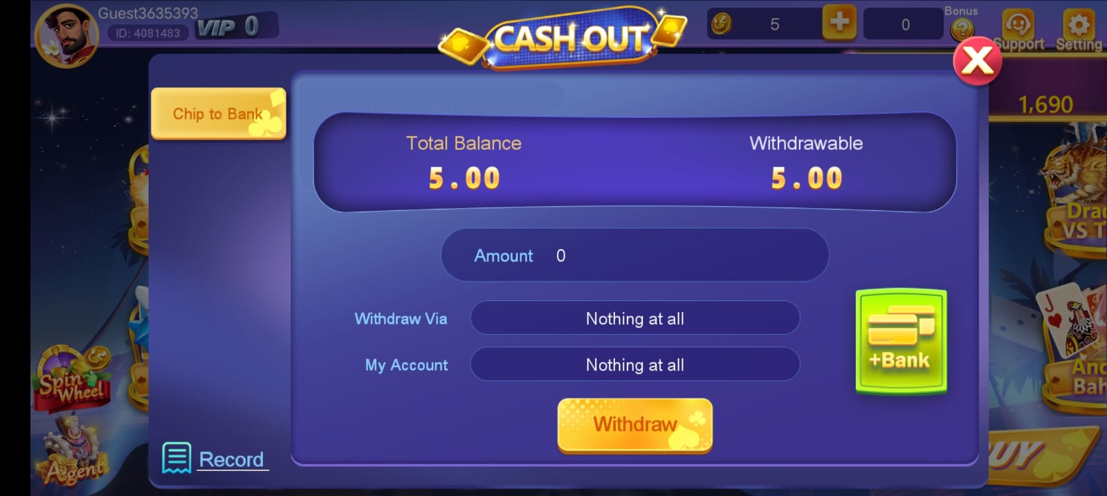 Withdrawal In Teen Patti Lucky App