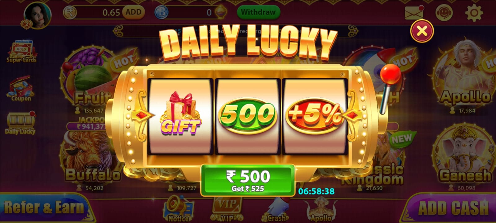 Slots Mega Casino Daily Bonus