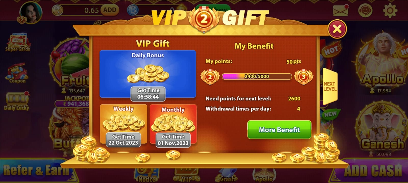 Slots Mega Casino VIP GIFT