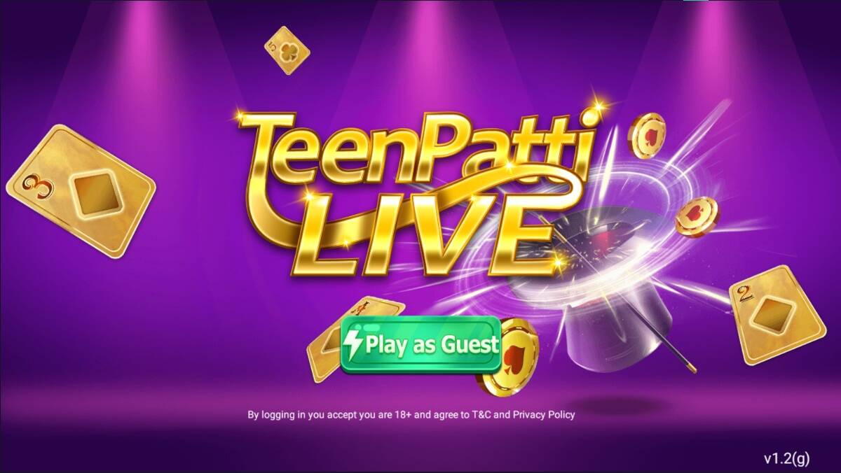 Login Process In Teen Patti Live App