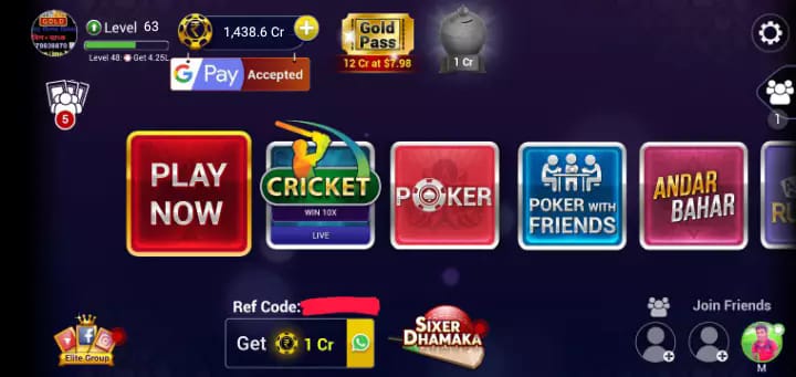 Add Cash In Teen Patti Tribe App